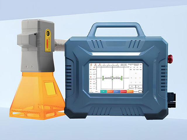 Metal işaretleme için 20W 30W 50W El Taşınabilir Lazer İşaret Makinesi