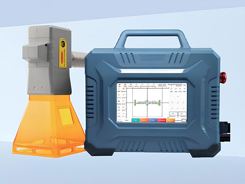 Metal işaretleme için 20W 30W 50W El Taşınabilir Lazer İşaret Makinesi