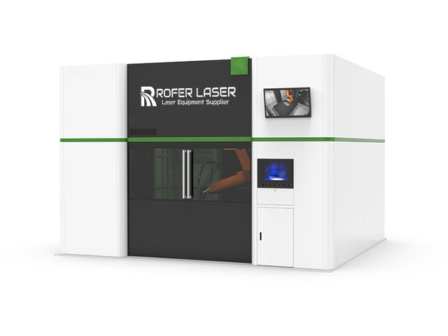 3D Robot Fiber Lazer Kesme Makinesi