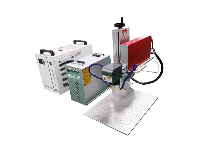 JPT MOPA M8 100W Fiber Lazer Cam Sondaj Kesme Makinesi