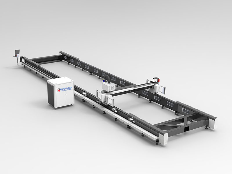 Zemin Raylı Metal Elyaf Lazer Kesme Makinesi