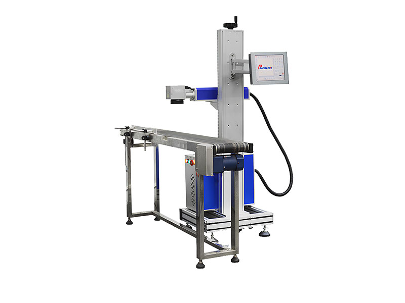 Uçan çevrimiçi lazer işaretleme makinesi