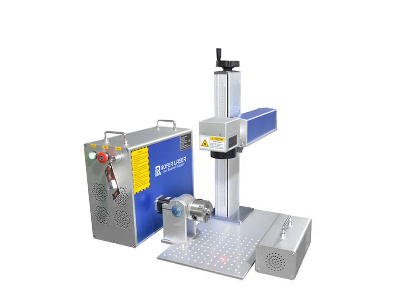 20W 30W 50W 100W 200W 300W Mini Bölünmüş Tip Fiber Lazer İşaret Makinesi Metal İşaretleme