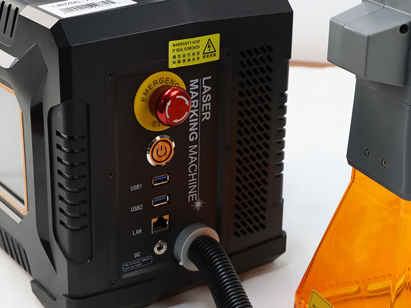 Metal işaretleme için 20W 30W 50W El Taşınabilir Lazer İşaret Makinesi