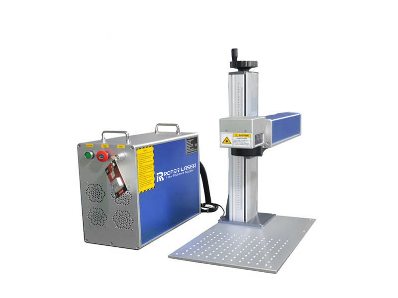 20W 30W 50W 100W 200W 300W Mini Bölünmüş Tip Fiber Lazer İşaret Makinesi Metal İşaretleme